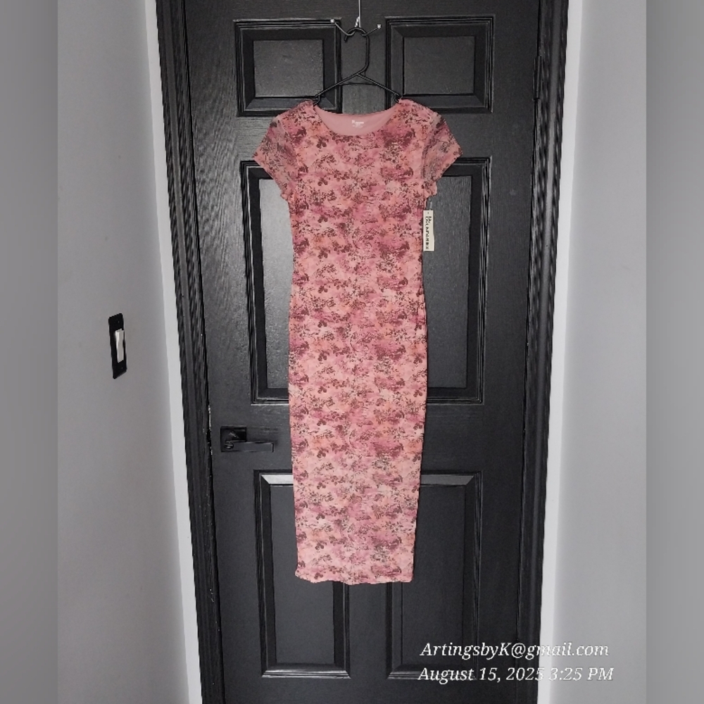 Floral Pink Maxi Dress